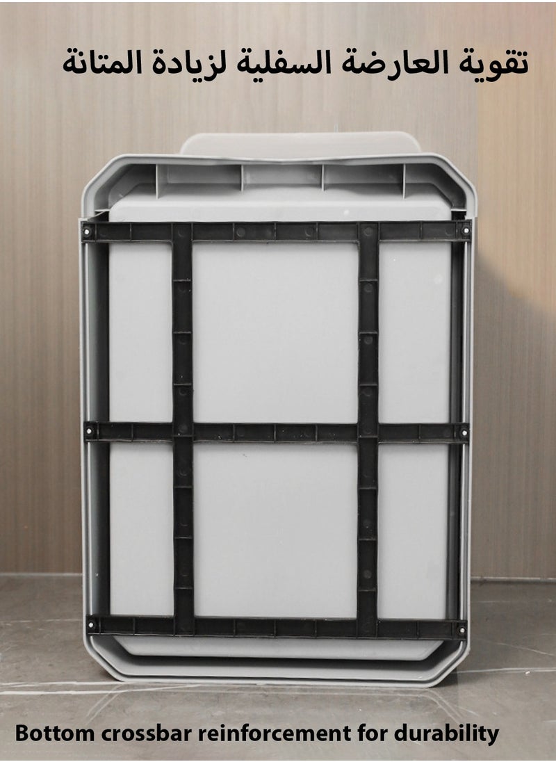 Arabest - Large Fully Enclosed Cat Litter Pan Folding Drawer Deodorising Cat Litter Box Extra Large Splash-proof 40*50*40 CM - Image 1