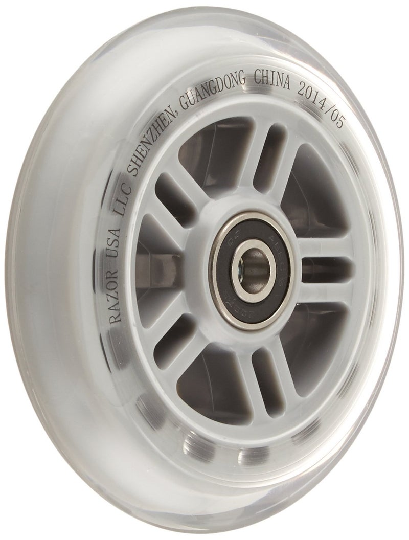 Razor Razor Scooter Replacement Wheels Set with Bearings - Clear 
