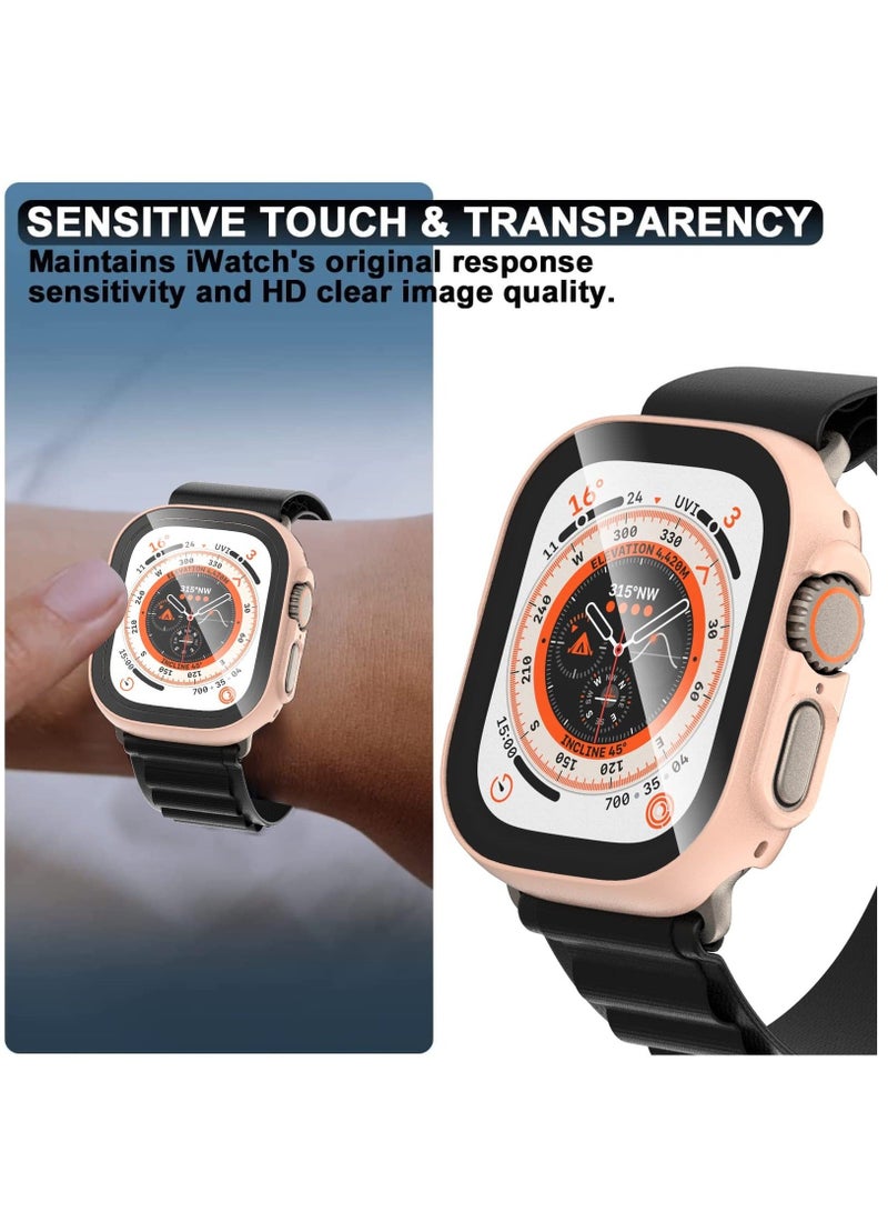 Captaintech 6 Pack Case for Apple Watch Ultra 49mm with Tempered Glass Screen Protector, Full Coverage Scratch Resistant Hard PC Protective Bumper Cover for iWatch 49mm Accessories - Image 4
