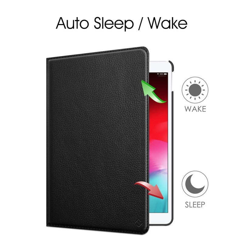 Fintie Rotating Case for iPad Air (3rd Gen) 10.5" 2019 / iPad Pro 10.5" 2017 with Built-in Pencil Holder - 360 Degree Rotating Stand Protective Cover, Auto Sleep/Wake (Black) - Image 3
