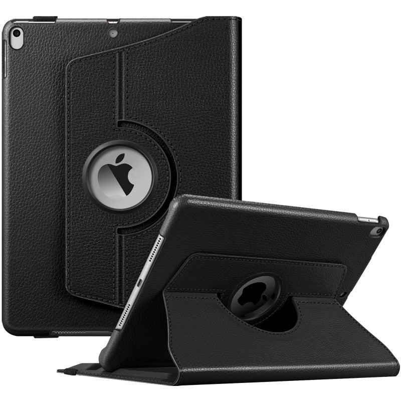 Fintie Rotating Case for iPad Air (3rd Gen) 10.5" 2019 / iPad Pro 10.5" 2017 with Built-in Pencil Holder - 360 Degree Rotating Stand Protective Cover, Auto Sleep/Wake (Black) - Image 1