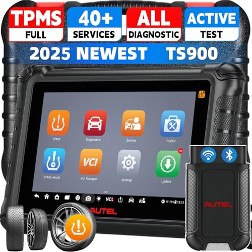 Autel MaxiTPMS TS900 Scanner, 2025 Level-Up of MK808S-TS MK900 MX900 MK808S Same as MX900TS MK900TS, 3000+ Bidirectional, Full TPMS Function, 40+ Service, All System Diagnostic Scan Tool, DoIP&CANDF - Image 1