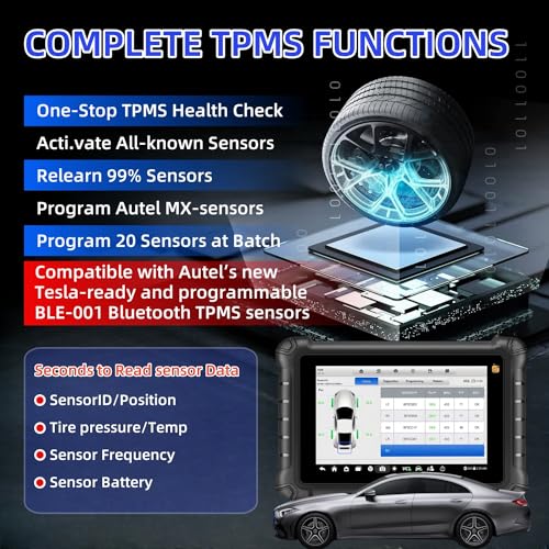 Autel MaxiTPMS TS900 Scanner, 2025 Level-Up of MK808S-TS MK900 MX900 MK808S Same as MX900TS MK900TS, 3000+ Bidirectional, Full TPMS Function, 40+ Service, All System Diagnostic Scan Tool, DoIP&CANDF - Image 3