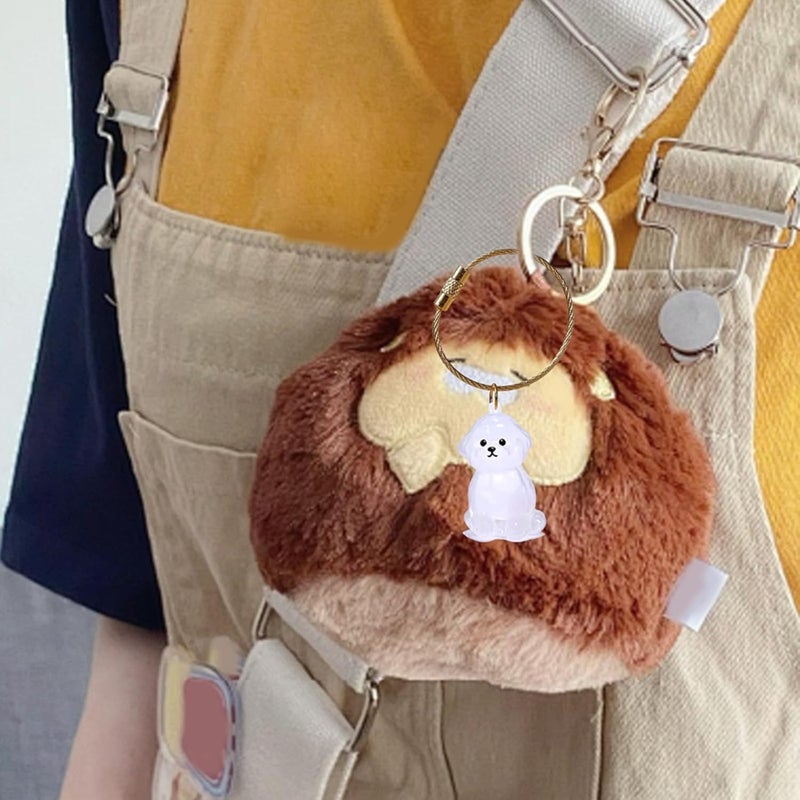 Pet Hair Collector Memorial Keychain Animal Furs Container Case for Dog Cats and Small Easy to Carry and Refills Hair Holders - Image 4
