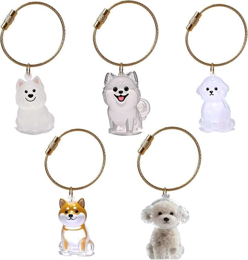 Pet Hair Collector Memorial Keychain Animal Furs Container Case for Dog Cats and Small Easy to Carry and Refills Hair Holders - Image 5