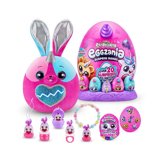 Rainbocorns Eggzania Surprise S1 Collectible Plush - Soft Snuggle Toy, Over 20 Surprises, 6 Characters, Age 3 Years+ - Image 1