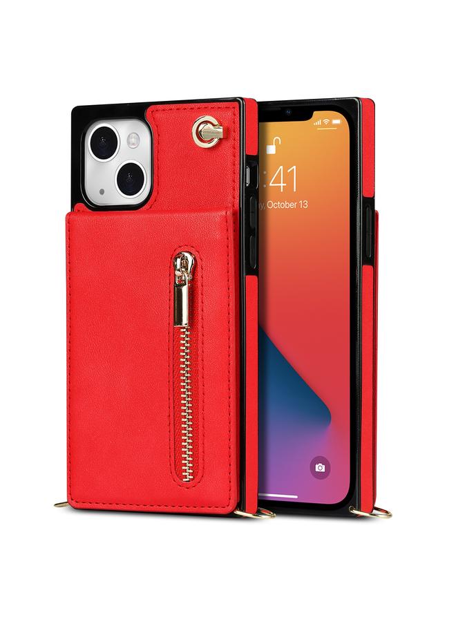 Zaboon Case For iPhone 13 Cross-body Zipper Square Phone Case with Holder - Image 2