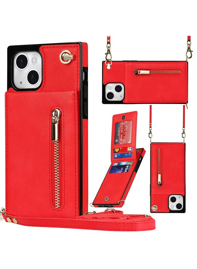 Zaboon Case For iPhone 13 Cross-body Zipper Square Phone Case with Holder - Image 1