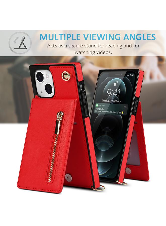 Zaboon Case For iPhone 13 Cross-body Zipper Square Phone Case with Holder - Image 5