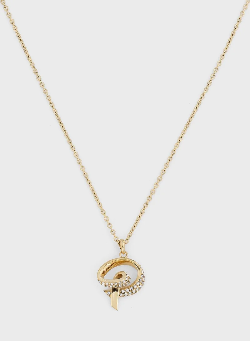 POLICE Stainless Steel Necklace With Crystals