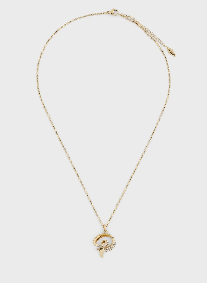 POLICE Stainless Steel Necklace With Crystals