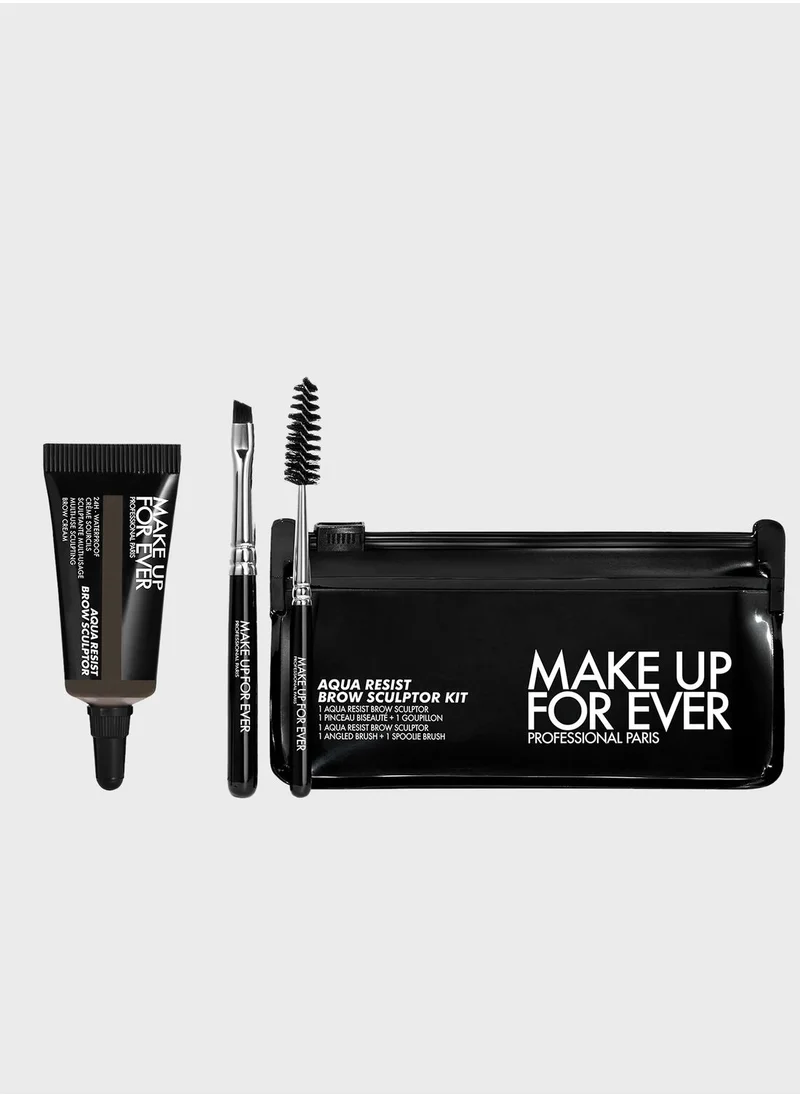 MAKE UP FOR EVER Aqua Resist Brow Sculptor Kit - 50 - Dark Brown, Savings 26%