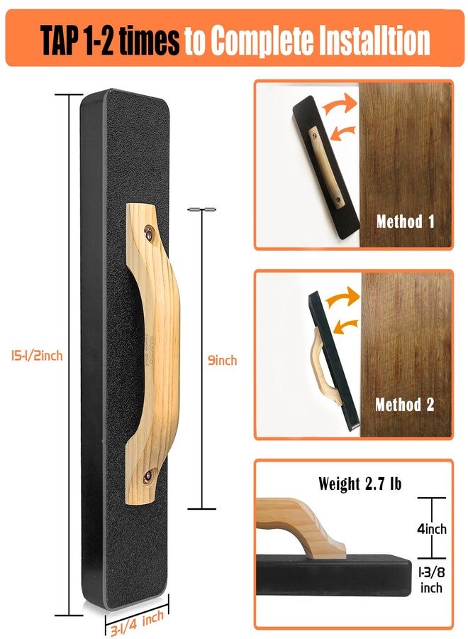 NAACOO Heavy Big Tapping Block, Mallet-Free, NAACOO Flooring Tools, 2.7lbs &15-1/2in, Just Tap Floor Directly. Only 1-2 Times to Complete Wood Flooring Installation. More Durable, Efficient and Safer. - Image 2