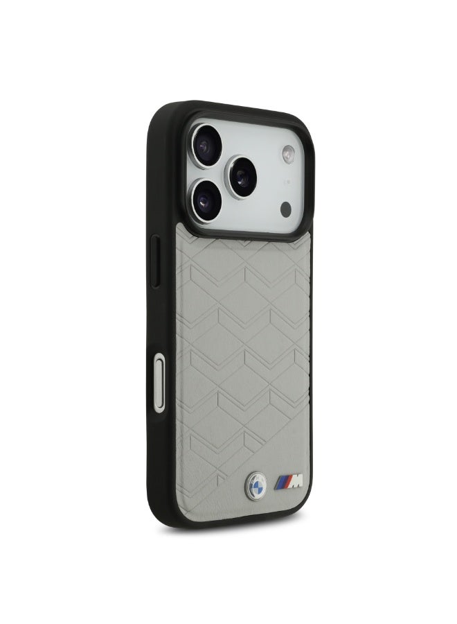 BMW iPhone 17 Pro Max MagSafe Case / PU Seat Shaped Leather Case With Metal Logos - Image 4