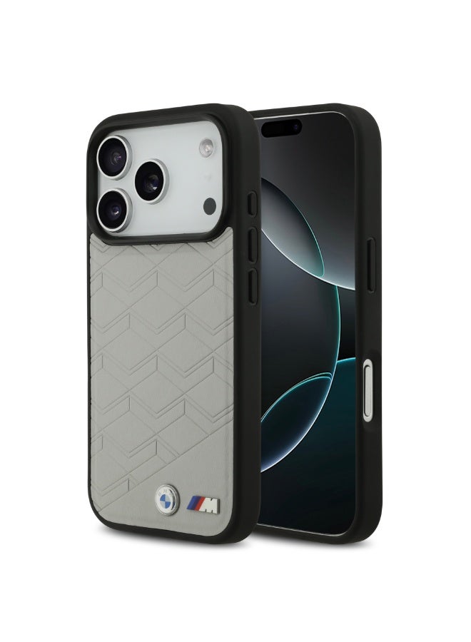 BMW iPhone 17 Pro Max MagSafe Case / PU Seat Shaped Leather Case With Metal Logos - Image 2