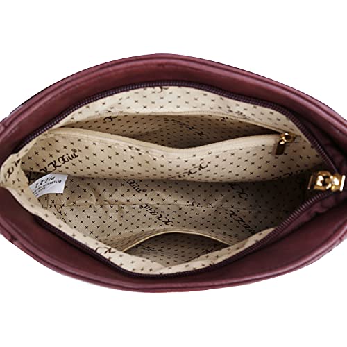 KKXIU Casual Flap Saddle Crossbody Bags for Women Purses and Handbags with Tassel (Z-Wine) - Image 5