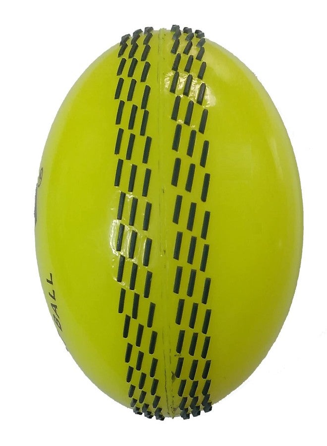TIMA Synthetic Cricket Ball Poly Hard Cricket Balls - Indoor & Outdoor Training Cricket Ball for Coaching Practice (Yellow Pack of 1) - Image 3