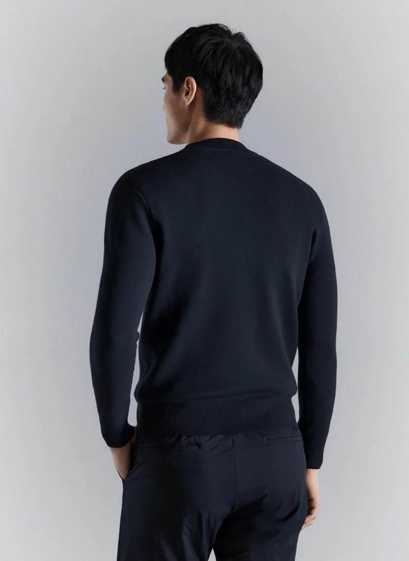 Mango Man Comfort stretch knit cardigan