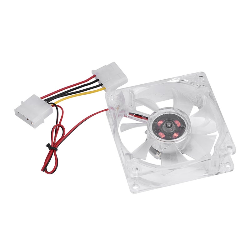 80mm LED Light 12V 4Pin Mute PC Case Cooling Fan Computer Cooler Colorful - Image 5