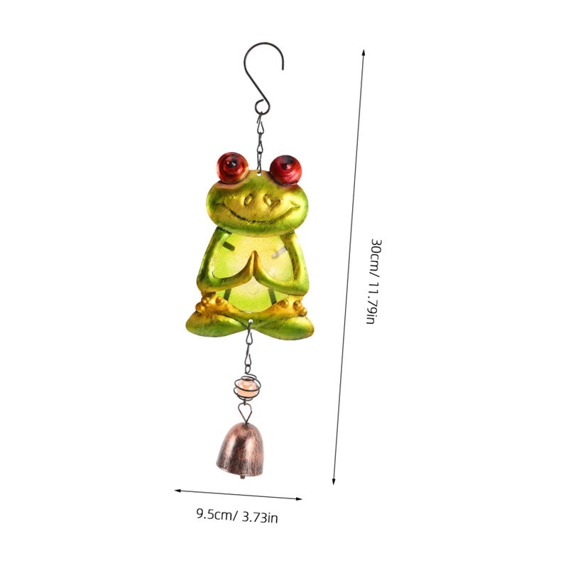 Vibrant Glass Wind Chime Outdoor Hanging Ornament Unique Handcrafted Room Decor - Image 3