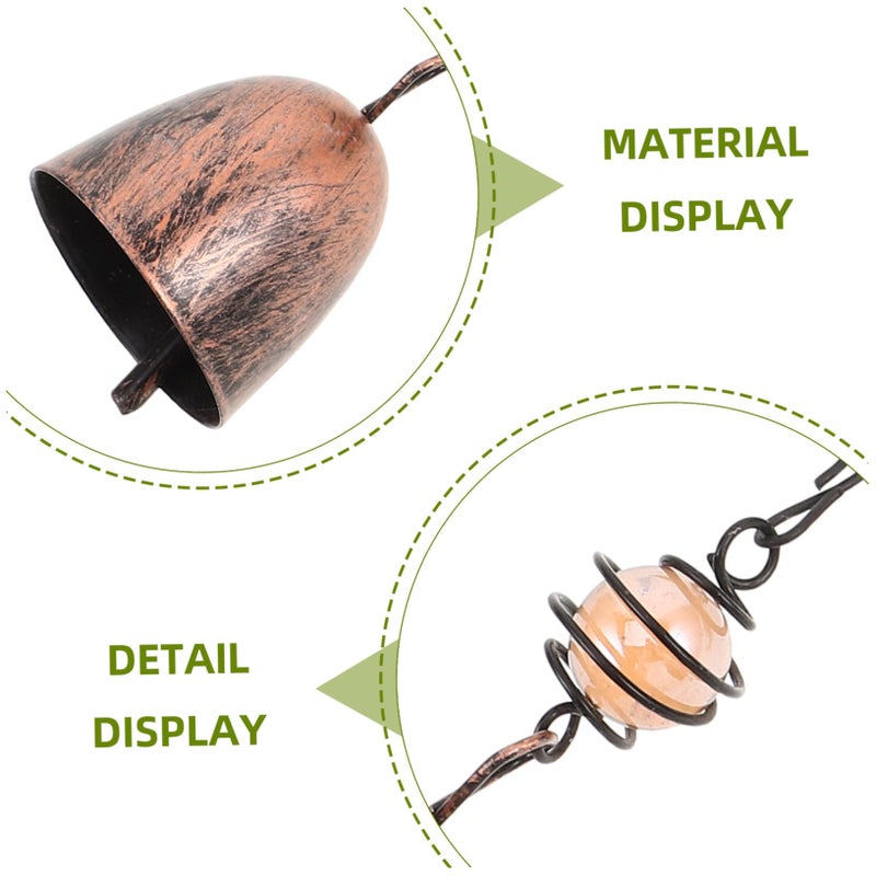 Vibrant Glass Wind Chime Outdoor Hanging Ornament Unique Handcrafted Room Decor - Image 4