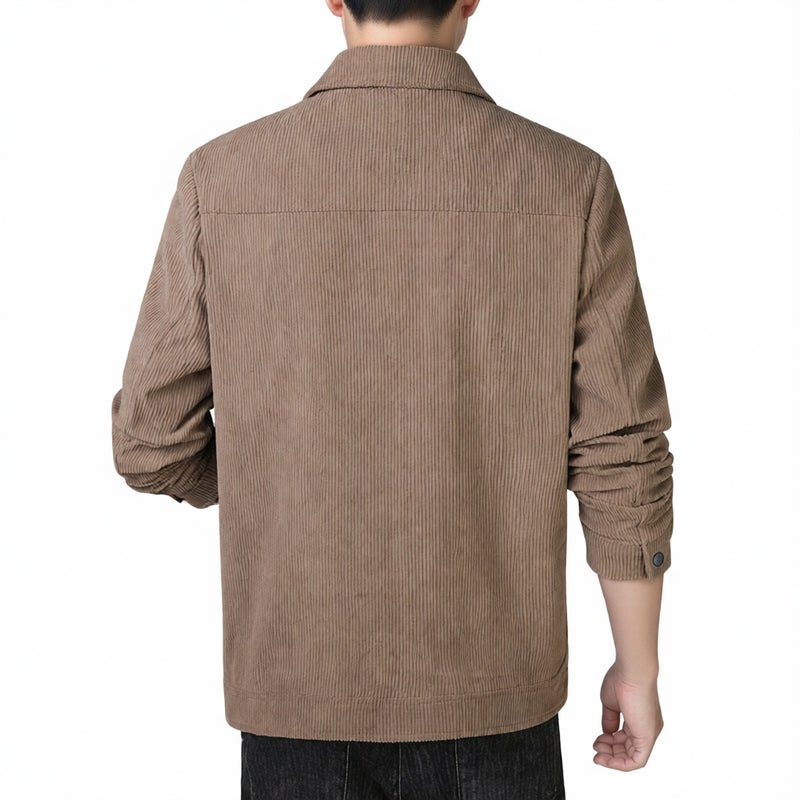 Men's Corduroy Jacket Casual Lapel Workwear Outerwear - Image 3