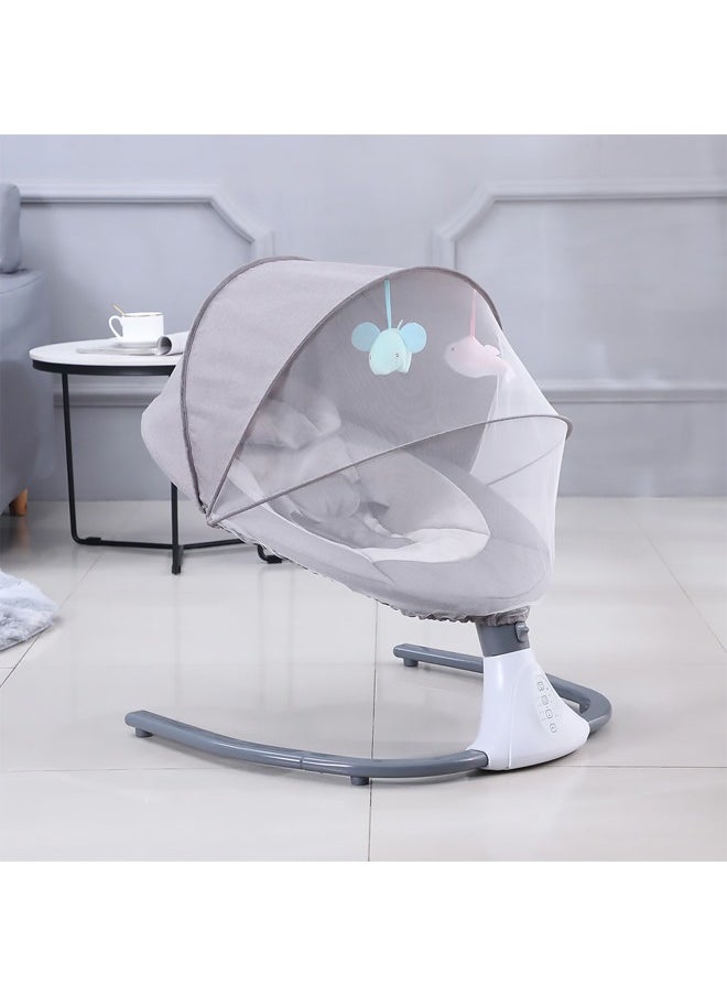 Bukela - 2-in-1 Electric Baby Swing & Bouncer | Auto Infant Rocker with Smart Sensor | Bluetooth Music, 12 Lullabies & Remote Control | Adjustable Speeds & 4 Timers for Newborns - Image 1