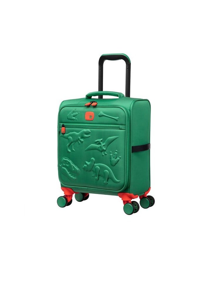 it Luggage it luggage KIDS Model DinoRoar, Kids Unisex Suitcase, Children's Carry-On with Dinosaur Design, Polyester Soft Outer Shell Molded EVA, 25Liters, 2.06Kg, Size Under seat, 12-3090-08, Color Irish Green  - Image 2