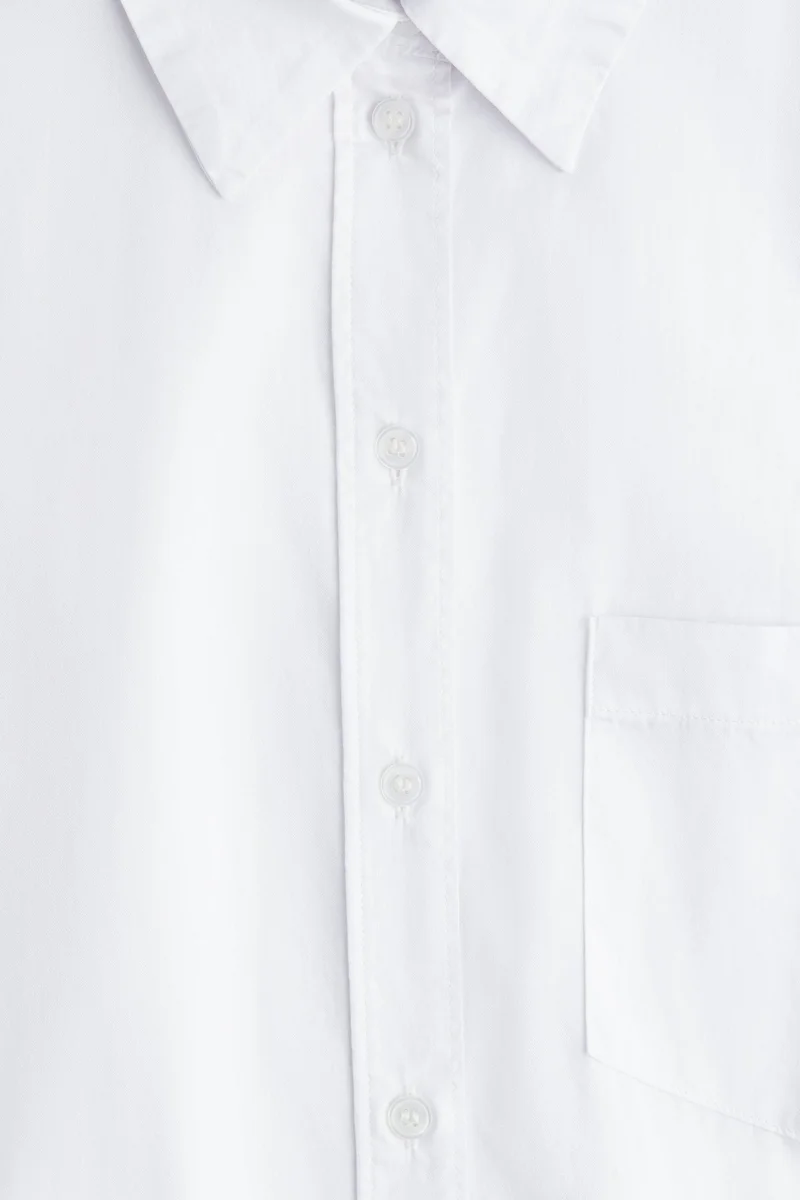 H&M Oversized cotton poplin shirt