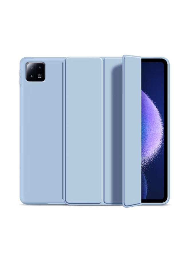 Hboalg Xiaomi Pad 8/8 Pro Case 2025 Model Full Coverage Shockproof Slim Leather Sleep Cover Black 11.2-inch