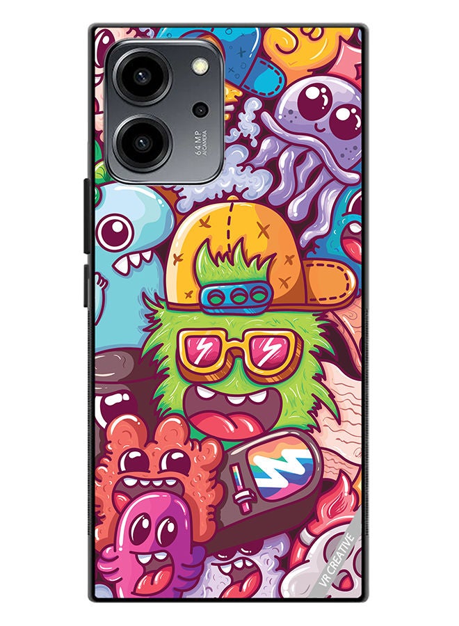 VR CREATIVE Protective Case Cover For Honor 80 SE Graphitti Design Multicolour - Image 1