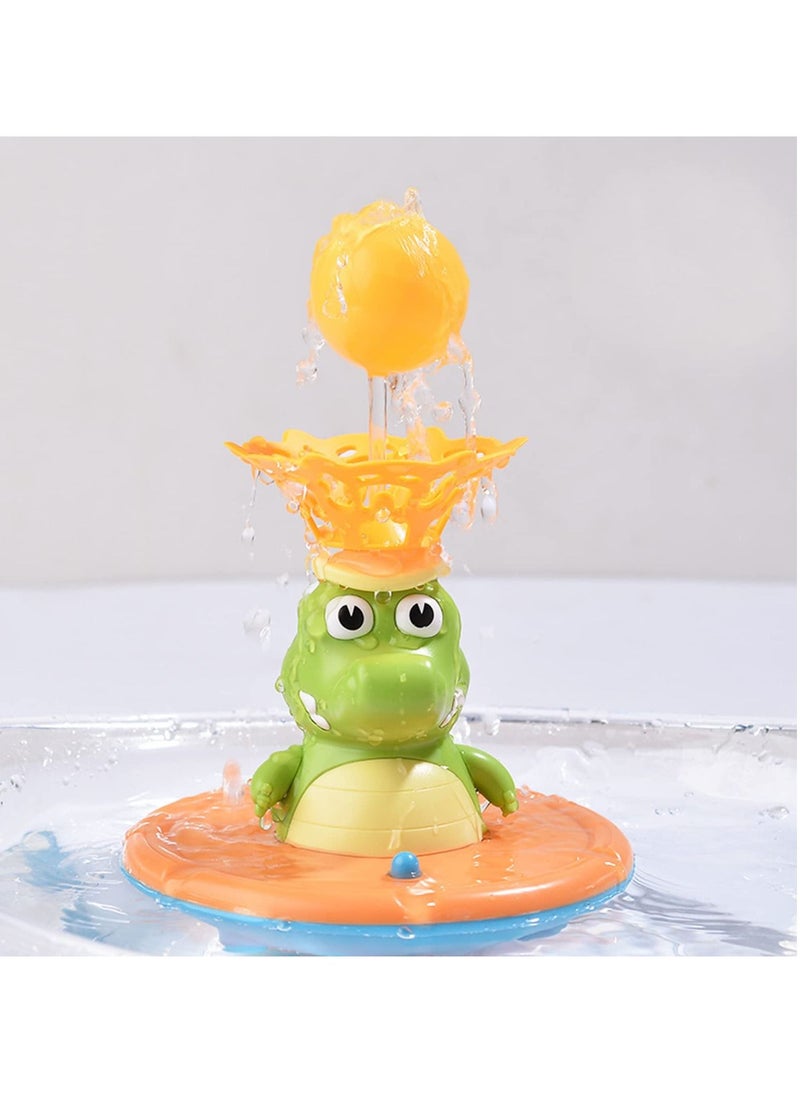 MIXDE - Fountain Crocodile Baby Bath Toys for Toddlers 1-3,4 Modes Spray Water Bath Toy for 1-8 Year Old Boys Girls Kids, Sprinkler Light Up Bathtub Toy Bathroom (Multicolor) - Image 1