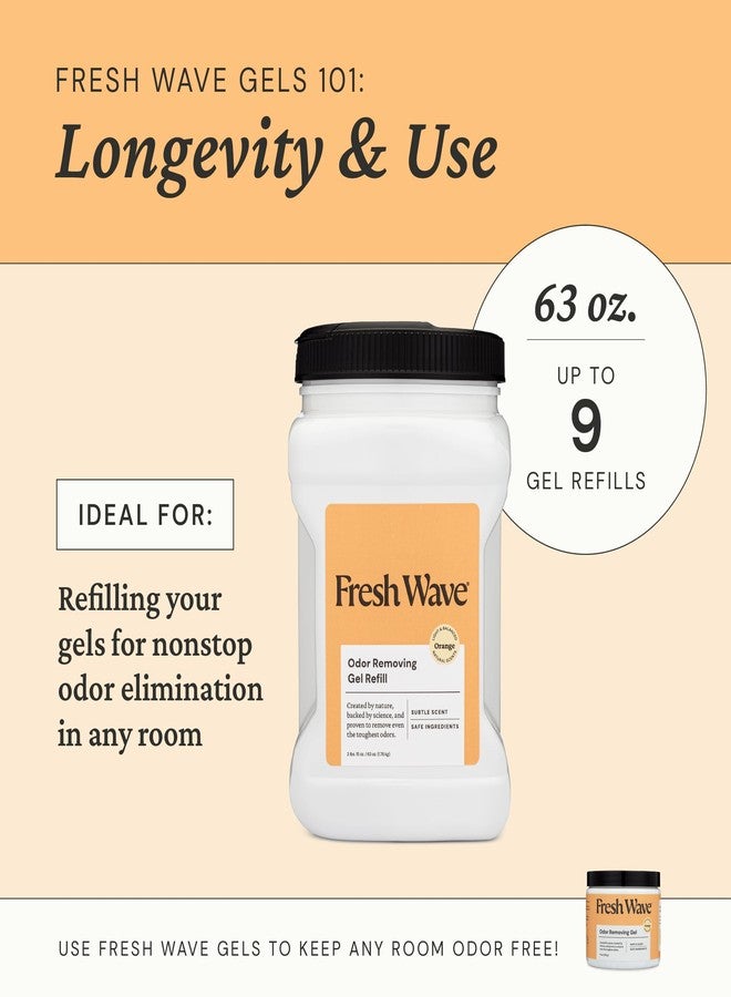 Fresh Wave Orange Odor Removing Gel Refill, 63 oz - Image 5