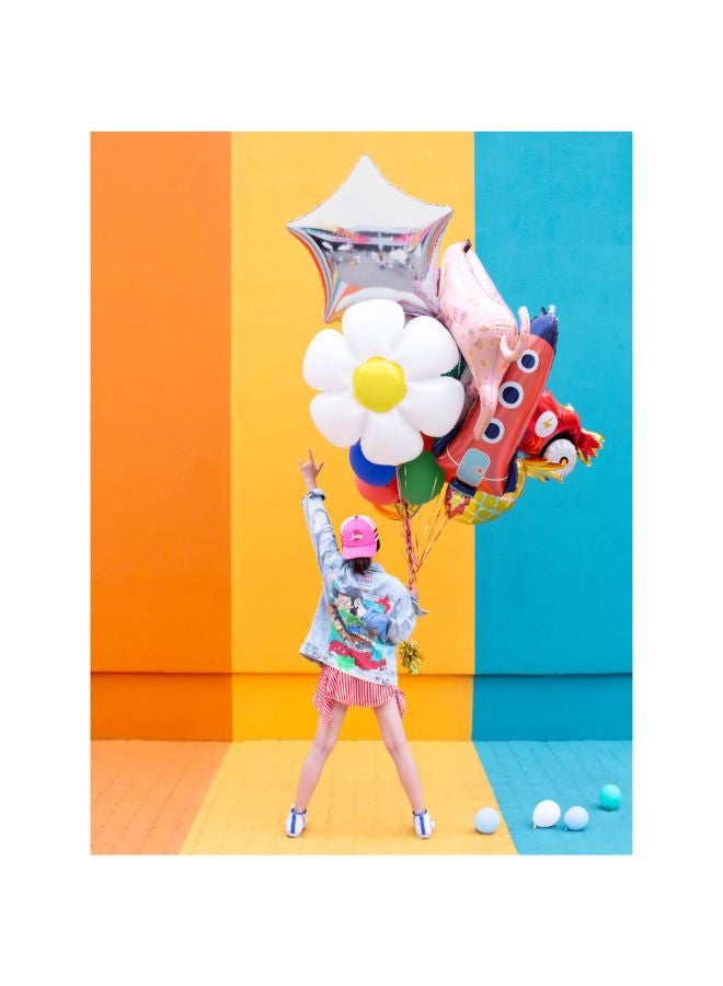 PartyDeco Foil balloon Rocket, 44x115cm, mix - Image 3