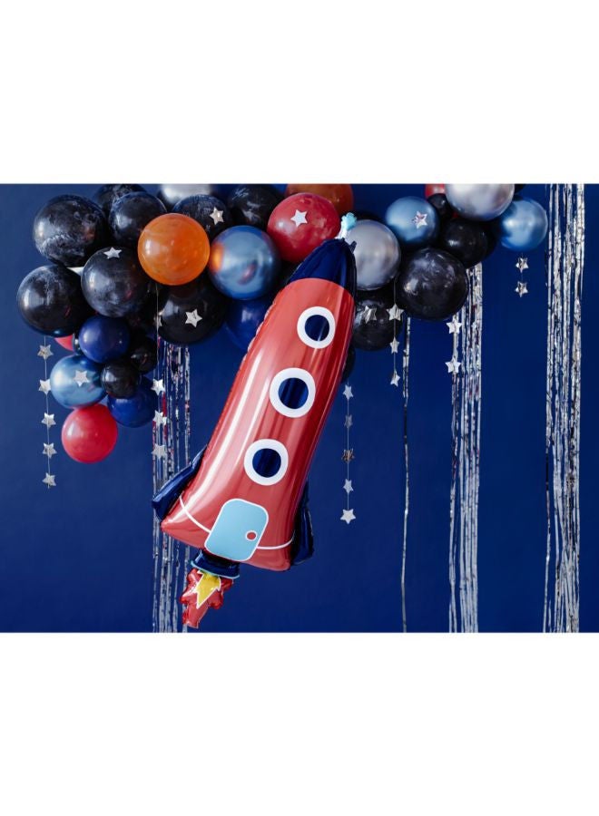 PartyDeco Foil balloon Rocket, 44x115cm, mix - Image 2
