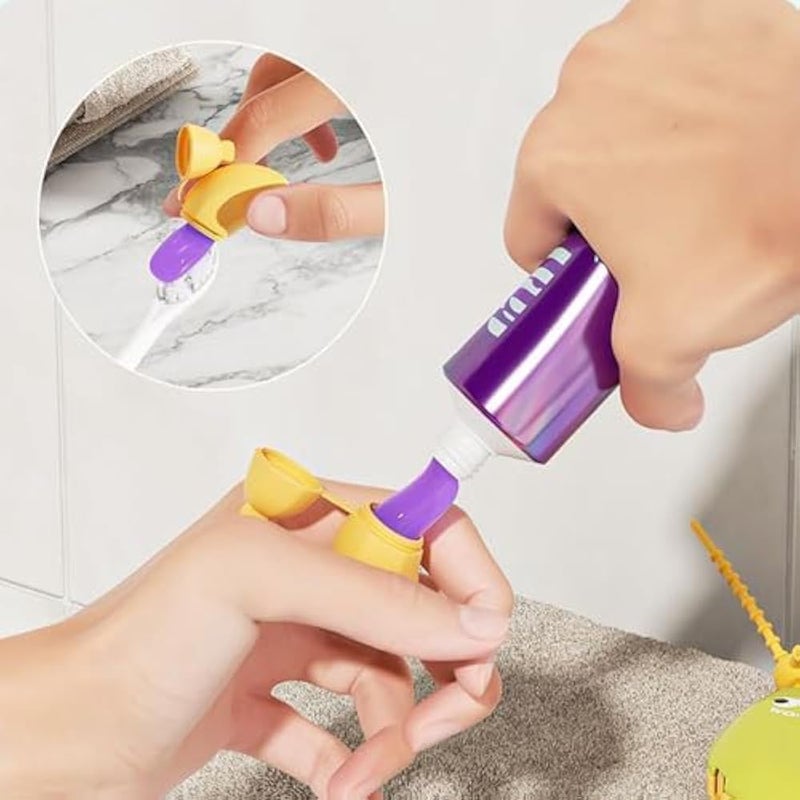 2 Pack Banana Toothbrush Cover, Portable Banana Toothbrush Holder for Travel, Camping, School Trips, Green and Yellow - Image 5