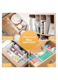 Anmi 4 Pack Expandable Drawer Organization Separators,Be Suitable For Bedroom, Kitchen Utensils ,Desk Storage Drawer  - Image 5