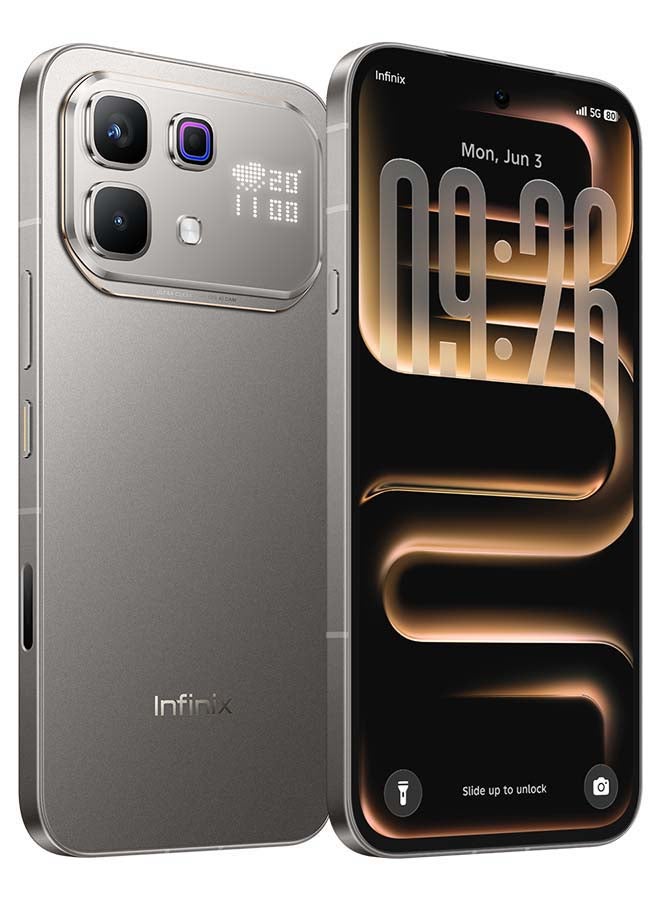 Infinix Note 60 Pro Dual SIM Mist Titanium 8GB RAM 256GB 5G With Free Neck Hangind Earphone + 180 day Day Screen replacement warranty - Middle East Version - Image 2