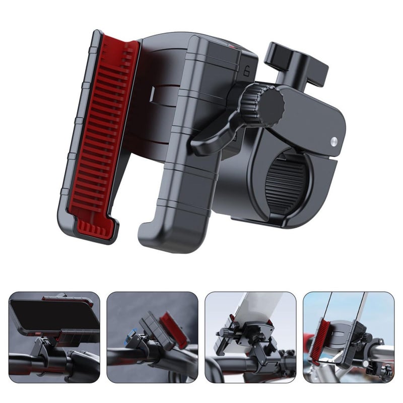 Universal Motorcycle Phone Mount with Shock Absorption for Bike Scooter Navigation - Image 4
