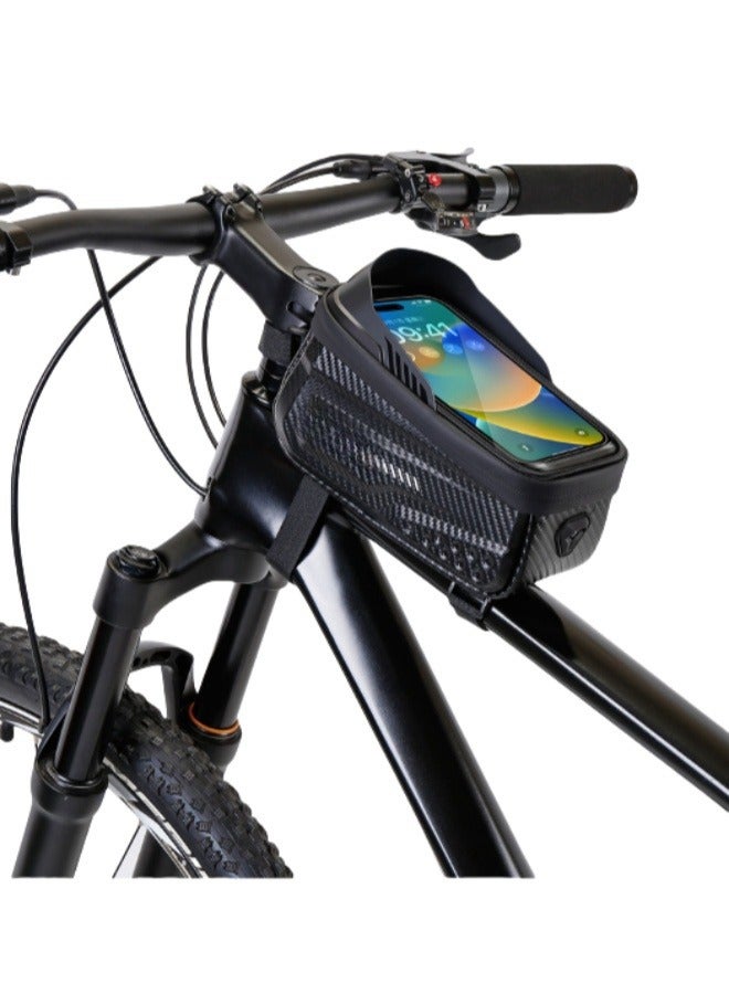 Generic Bicycle Phone Mount Bags Front Frame Top Tube Bag with Touchscreen Phone Holder Case Cycling Bike Tool  - Image 1