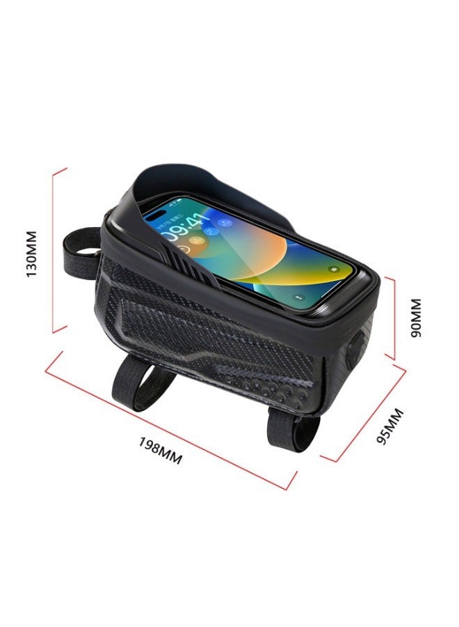 Generic Bicycle Phone Mount Bags Front Frame Top Tube Bag with Touchscreen Phone Holder Case Cycling Bike Tool  - Image 2