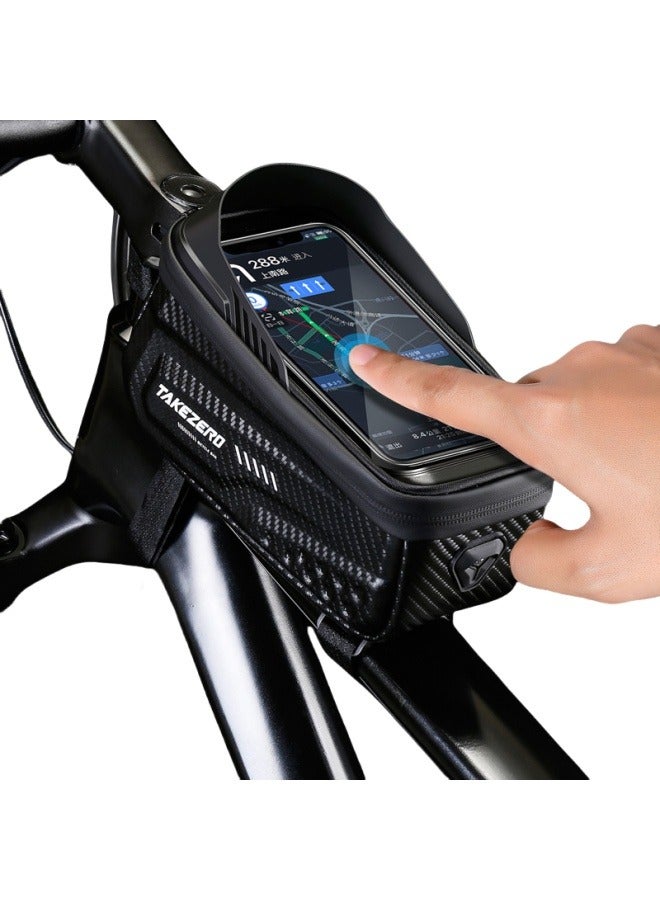 Generic Bicycle Phone Mount Bags Front Frame Top Tube Bag with Touchscreen Phone Holder Case Cycling Bike Tool  - Image 4