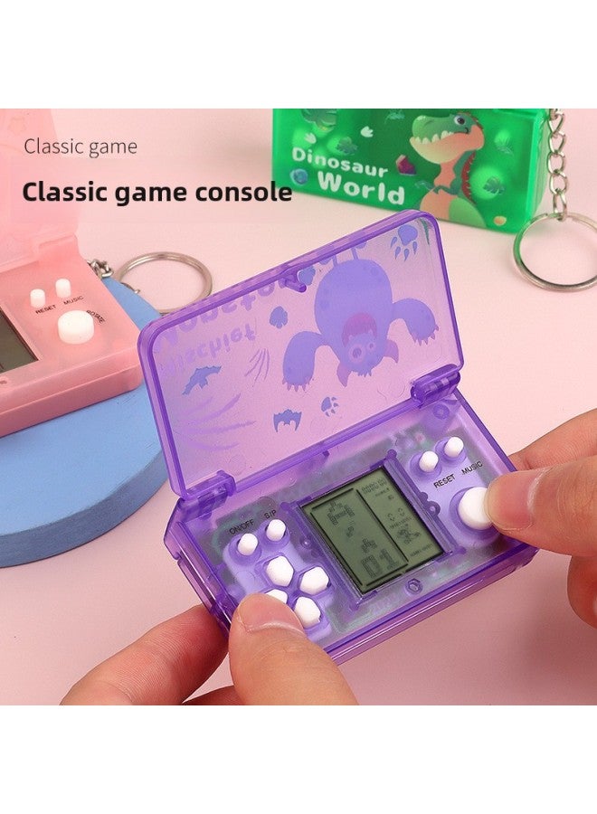 Creative Flip Game Tetris Game Nostalgic Toy Keychain Pendant Accessories Gift Wholesale-Color:Flip Game Console-pink  - Image 4