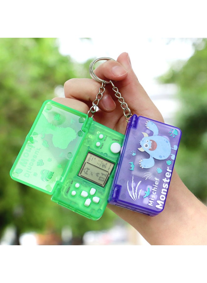 Creative Flip Game Tetris Game Nostalgic Toy Keychain Pendant Accessories Gift Wholesale-Color:Flip Game Console-pink  - Image 5