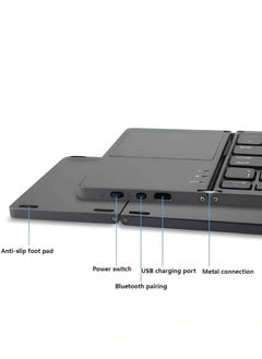 Foldable Keyboard B033 Wireless Mini Triple Folding C-Port Bluetooth Keyboard with Touchpad Keyboard - pzsku/Z98D1BDA68A5B9A2FA108Z/45/_/1740035479/d07c5ed8-27b6-4fea-bee0-66a488d2cd77