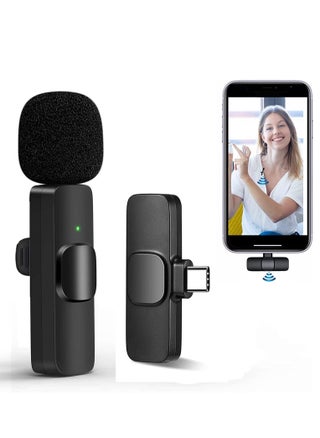 Professional Wireless Lavalier Lapel Microphone for Android Phone - Cordless Omnidirectional Condenser Recording Mic for Interview Video Podcast Vlog YouTube - pzsku/Z98D1DB7AD16AB2408A43Z/45/_/1709114426/510ceca0-0a3b-4668-a319-218d2d13401b