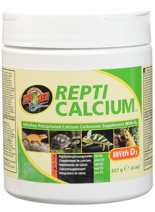 Zoo Med Zoo Med Reptile Calcium with Vitamin D3, 8-Ounce  - Image 1