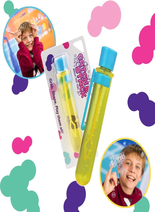 Uncle Bubble Catch & Stack Touchable Bubble Test Tube - Grab, Shape, Play Them All! Blow a Cloud of Pearl Sized Bubbles That You can Catch and Stack. - Image 4