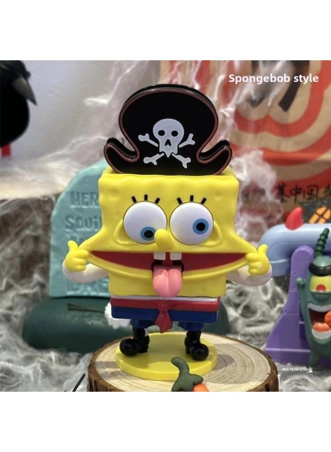 Loquat 2024 KFC  SpongeBob Squarepants Toy Squidward Patrick Plankton Boss Crab Doll Ornaments-Color:Single Style 20.24million Holy Squidward - Image 4