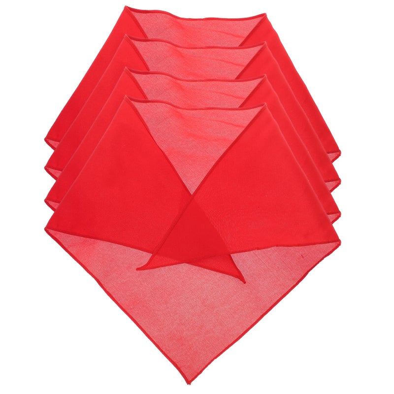Red Dog Bandanas Set Of 4 Washable Pet Costume Accessories For Photos Outings Parties - Image 2